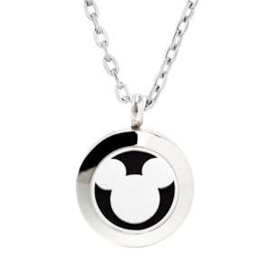 Aromatherapy Necklace Nz: Mickey Sterling Silver Chain Diffuser Necklace