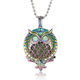 Rainbow Owl Essential Oil Necklace Diffuser