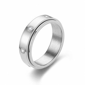 Eternity Fidget Ring ( Silver / Rose Gold)