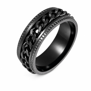 Black Chain Fidget Ring