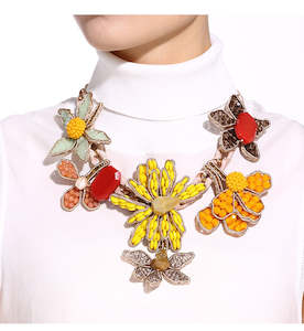 Bohemian Luxury Crystal Flower Necklace