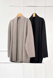HERM Classic Wool Cashmere Mid-Length Coat