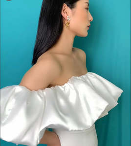 Acc: Double White Orchid Earrings
