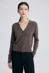 Grace V-Neck Long Sleeve Premier Cashmere Cardigan