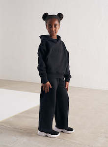 Mini Collection: Black Mini Logo Sweat Hood