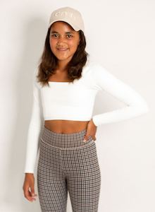 Mini Collection: Beige Mini Logo Cap