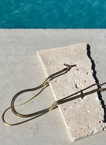 Full Price: Gold Waterproof Double Necklace