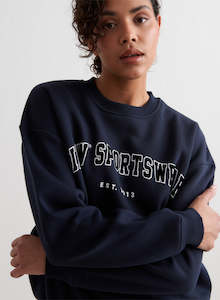 Longsleeve: Navy Varsity Sweatshirt