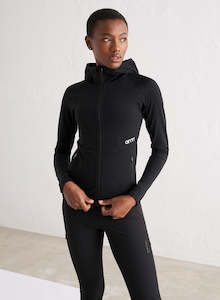 Longsleeve: Black Performance Zip Hood