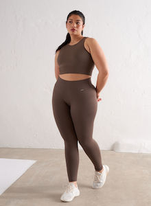Seamless Tights: Macchiato Ribbed Seamless Tights