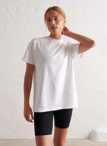 T Shirts: White Boyfriend T-shirt
