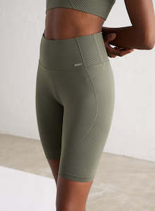 Running Shorts: Olive Motion Seamless Biker Shorts