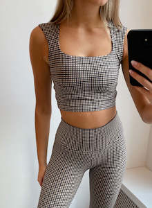 Pepita Zipped Back Bra