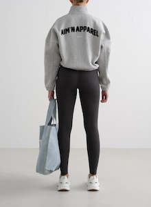 Grey Melange Campus Sweat Zip Jacket