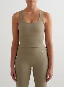 Tops: Green Tea Ribbed Seamless Shaping Bralette