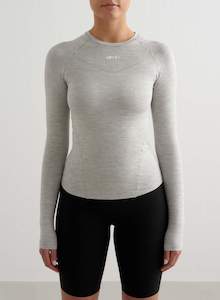 Grey Melange Soft Basic Long Sleeve