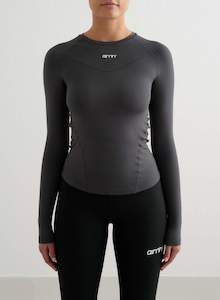 Tops: Shadow Grey Soft Basic Long Sleeve