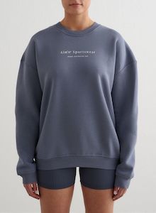 Storm Blue Serif Sweatshirt