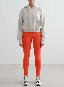 Tangerine Shape Seamless Tights & Chunky Terry Hood Set