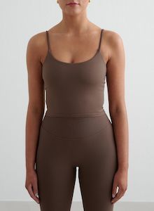 Singlets: Macchiato Shape Seamless Strap Singlet