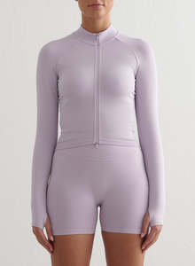 Products: Pale Lavender Shape Seamless Zip Jacket