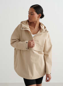 Products: Beige Waterproof Oversized Anorak