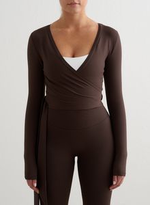 Products: Chocolate Shape Seamless Wrap Long Sleeve