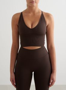 Chocolate Shape Seamless Cross Back Bralette