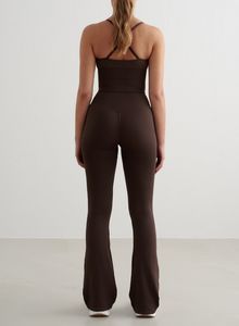 Chocolate Shape Seamless Flare Tights