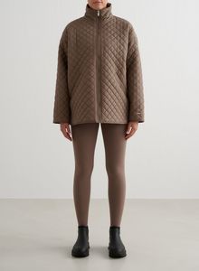 Nougat Oversized Quilted Jacket