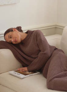 Macchiato Rib Knit Sweater