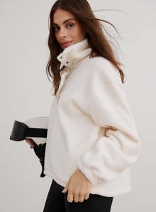 Off White Polar Fleece Long Sleeve