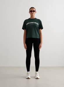 Deep Emerald Varsity Boxy T-shirt