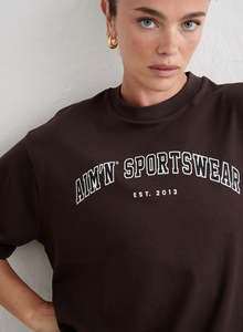 Chocolate Varsity Boyfriend T-shirt