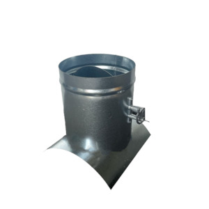 Saddle Take Off 90 Degree for 150mm & 200mm Duct with Damper - Pregalvanised Metal