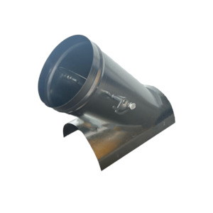 Saddle Take Off 45 Degree for 150mm & 200mm Duct with Damper - Pregalvanised Metal