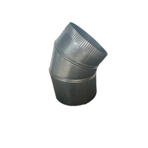 Spiral Duct, Self Adjustable Bend (SAB) 45 Degree - Pregalvanised Metal