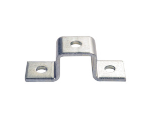 U-Shaped 3 Hole Bracket for 41mm x 21mm - HDG (Hot Dipped Galvanised)