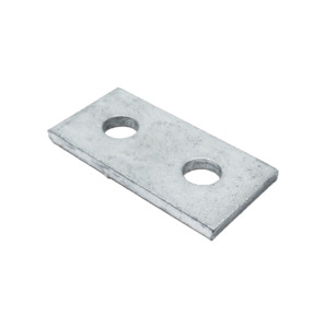 2 Hole Flat Plate Fitting Bracket, 90mm x 41mm - HDG (Hot Dipped Galvanised)