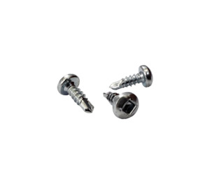 Duct Fasteners: Tech Screws - Metal 8 x 1/2" Pan Head Self Drilling - Zinc Plated