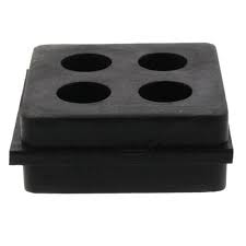 Anti Vibration Pads Mounts: Anti-Vibration Rubber Cube Pad - 50mm x 50mm Single Cube
