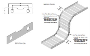 Cable Tray Fittings: Cable Tray, Link Plate - Pregalvanised