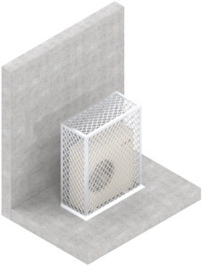 Security Cage AC Cover - Aluminium