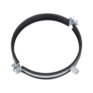 Munzing Rings Duct Clamps: Duct Clamp, Lined - Zinc Plated