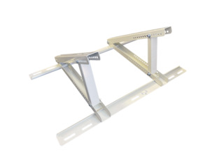 Roof Wall Brackets: Roof Bracket R822 Adjustable - 800x500x250mm Powdercoated White