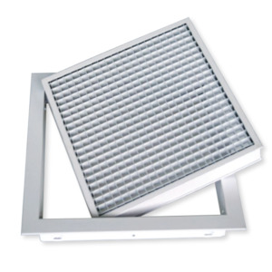 Eggcrate Grille with Filter - Hinged