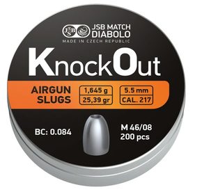 Products: JSB Knockout Slugs .22 cal–.217