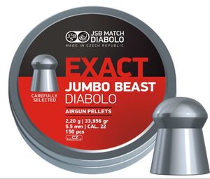 Products: JSB Exact Jumbo Beast .22 cal