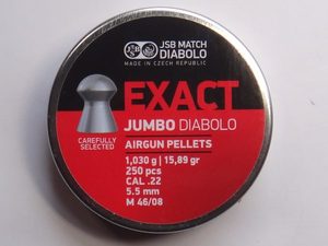 Products: JSB Exact Jumbo .22 cal pellets