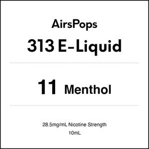11 MENTHOL - AirsPops 313 E-LIQUID 10ml